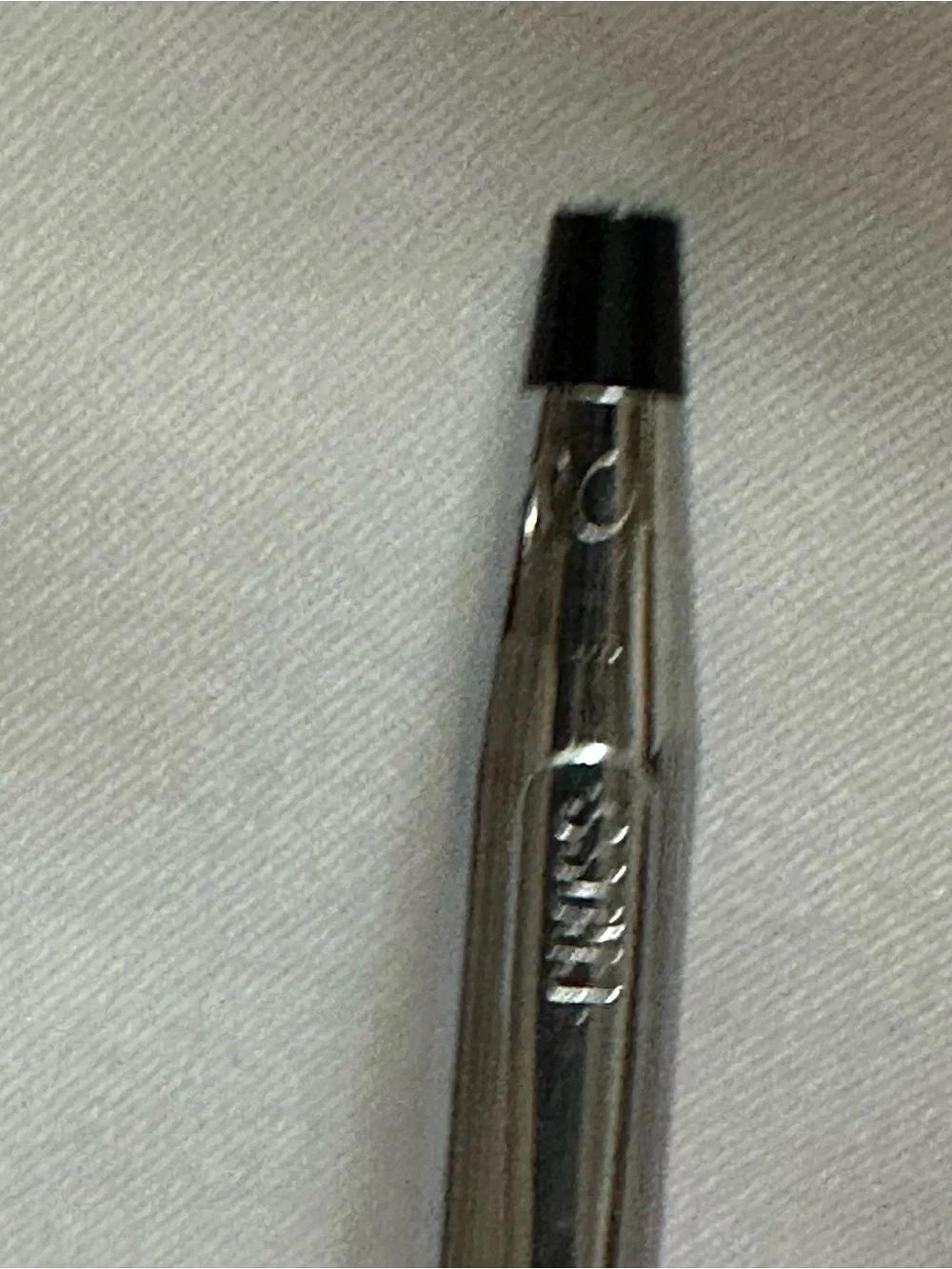 2 vintage Cross Pens and 1 Pencil with Case, Stainless Steel Ballpoint Pens